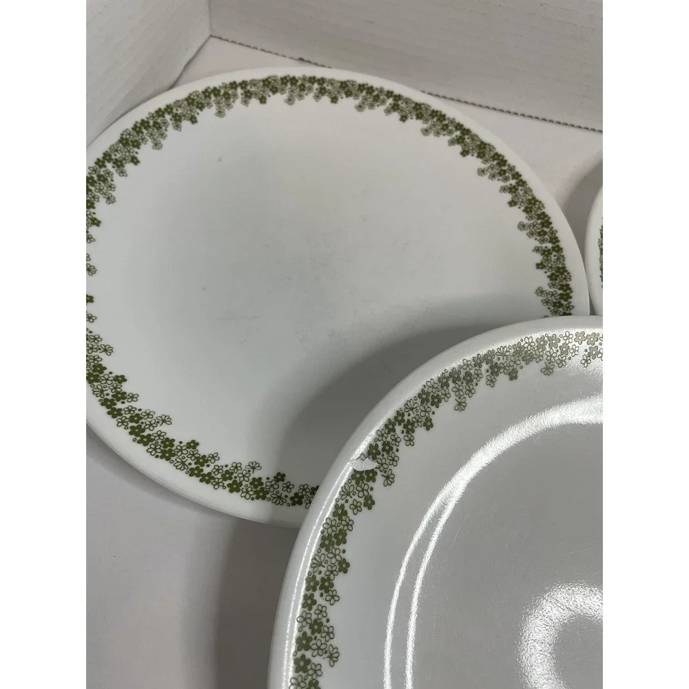 Vintage Corelle Spring Blossom Crazy Daisy Dinner  Plates 10